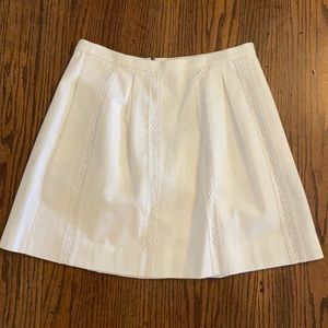 Jcrew lace stripe skirt NWT!